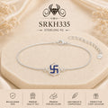 SRKH335 premium sterling silver Rakhi product view