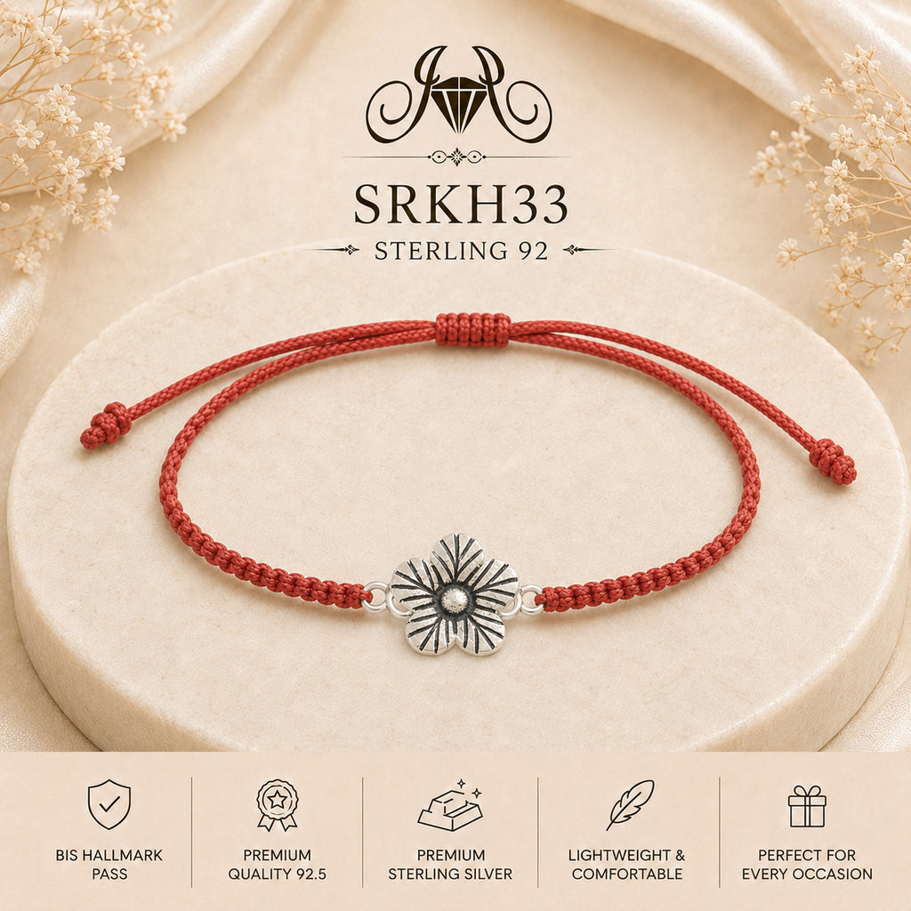 SRKH33 premium sterling silver Rakhi product view