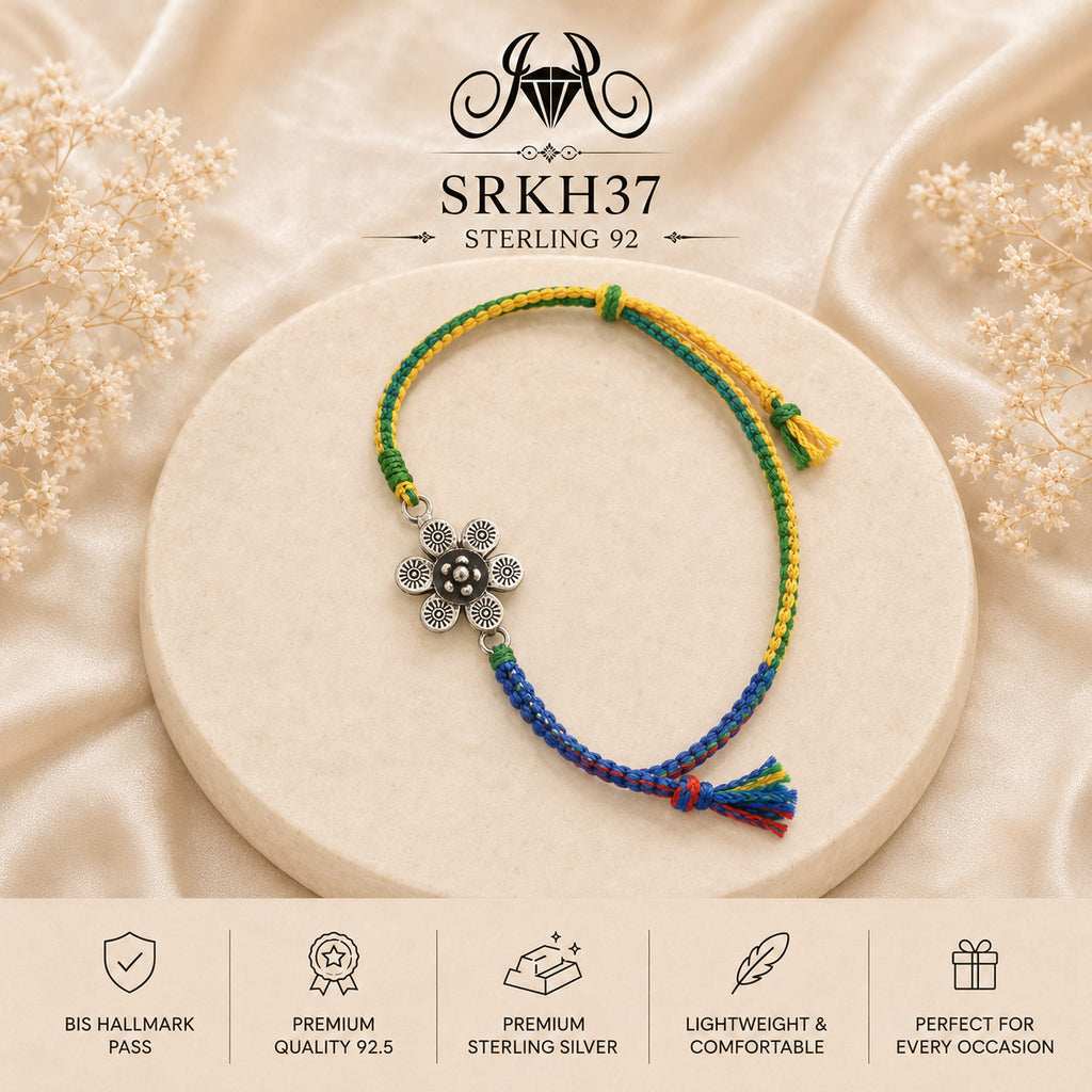 SRKH37 premium sterling silver Rakhi product view